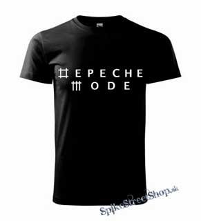 DEPECHE MODE - White Logo - pánske tričko (-30%=VÝPREDAJ)