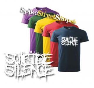 SUICIDE SILENCE - White Logo - farebné pánske tričko