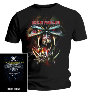 IRON MAIDEN - What Big Teeth Euro Tour - čierne pánske tričko (-40%=Výpredaj)