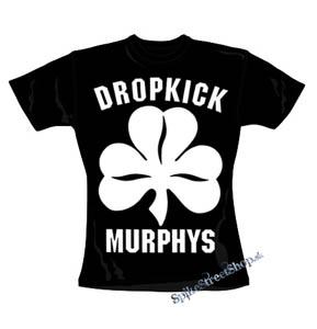 DROPKICK MURPHYS - White Logo - čierne dámske tričko