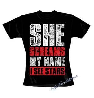 I SEE STARS - She Screams My Name - čierne dámske tričko