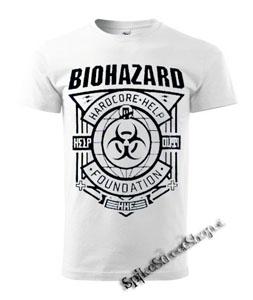 BIOHAZARD - Hardcore Help Foundation - biele pánske tričko