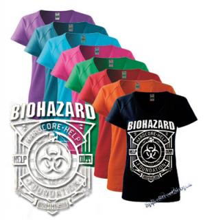 BIOHAZARD - Hardcore Help Foundation - farebné dámske tričko