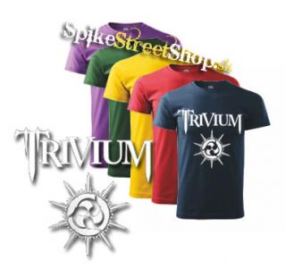 TRIVIUM - White Logo - farebné pánske tričko