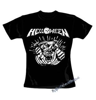 HELLOWEEN - Metal Pumpkin Head - čierne dámske tričko