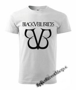 BLACK VEIL BRIDES - Logo - biele pánske tričko