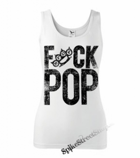 FIVE FINGER DEATH PUNCH - Fuck Pop - Ladies Vest Top - biele