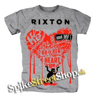 RIXTON - Me And My Broken Heart - sivé pánske tričko