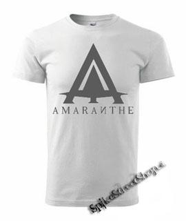 AMARANTHE - Grey Logo - biele pánske tričko