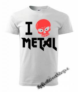 I LOVE METAL - biele pánske tričko