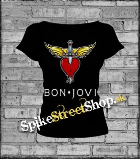 BON JOVI - Heart Logo - dámske tričko