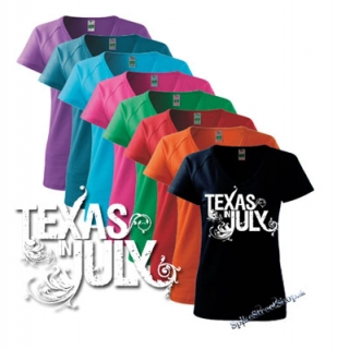 TEXAS IN JULY - Logo - farebné dámske tričko