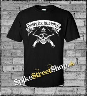 DROPKICK MURPHYS - Pirate Skull - čierne pánske tričko