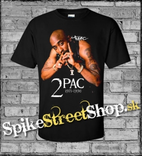 2 PAC - 1971-1996 - čierne pánske tričko