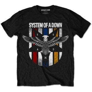 SYSTEM OF A DOWN - Eagle Colours - čierne pánske tričko