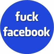 FUCK FACEBOOK - okrúhla podložka pod pohár