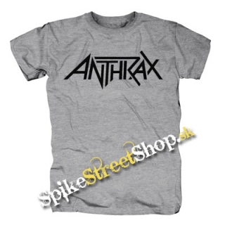 ANTHRAX - Logo - sivé pánske tričko