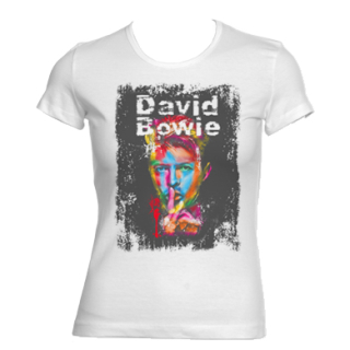 DAVID BOWIE - Colour Portrait - biele dámske tričko