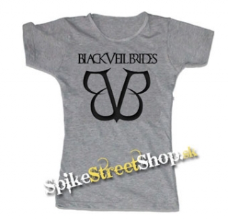 BLACK VEIL BRIDES - Logo - šedé dámske tričko