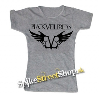 BLACK VEIL BRIDES - Wings Logo - šedé dámske tričko