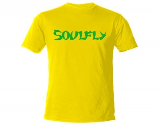 SOULFLY - Brasil Logo - žlté pánske tričko