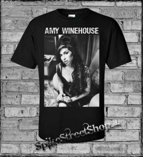 AMY WINEHOUSE - Portrait - čierne pánske tričko