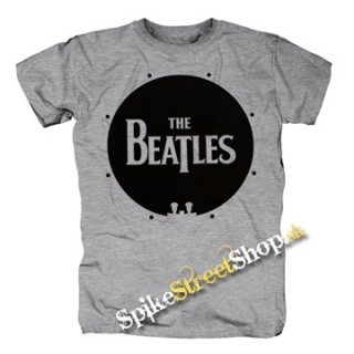 BEATLES - Drum Logo - sivé pánske tričko