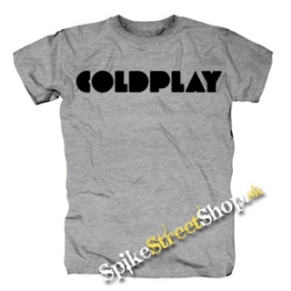 COLDPLAY - Logo - sivé pánske tričko