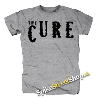 THE CURE - Logo - sivé pánske tričko