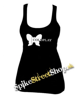 COLDPLAY - Butterfly Logo - Ladies Vest Top