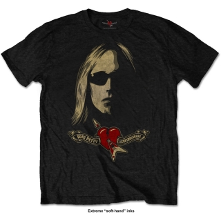 TOM PETTY - Shades & Logo - čierne pánske tričko