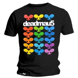 DETMAU5 - Multi Colour Head - čierne pánske tričko