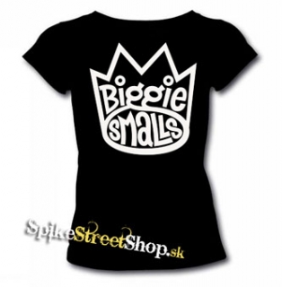 BIGGIE SMALLS - Logo - čierne dámske tričko