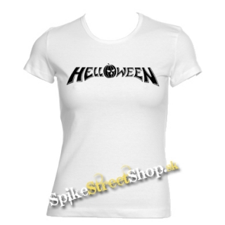 HELLOWEEN - Logo - biele dámske tričko