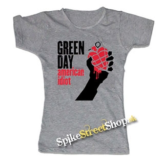 GREEN DAY - American Idiot - šedé dámske tričko