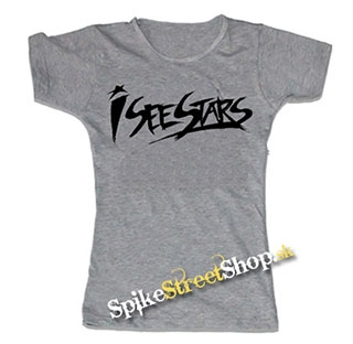 I SEE STARS - Logo - šedé dámske tričko