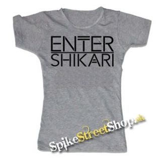 ENTER SHIKARI - Logo - šedé dámske tričko