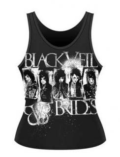 BLACK VEIL BRIDES - Stripes Girls Sheer Tank Vest - dievčenské tričko