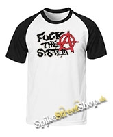 ANARCHY - Fuck The System - dvojfarebné pánske tričko