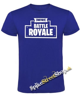 FORTNITE BATTLE ROYALE - detské tričko vo farbe kráľovská modrá