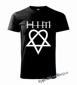 HIM - HEARTAGRAM - čierne detské tričko