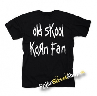 OLD SKOOL KORN FAN - čierne detské tričko