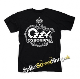 OZZY OSBOURNE - Logo Crowned Skull - čierne detské tričko