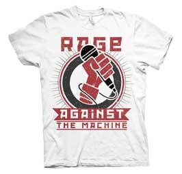 RAGE AGAINST THE MACHINE - Revolution - biele pánske tričko