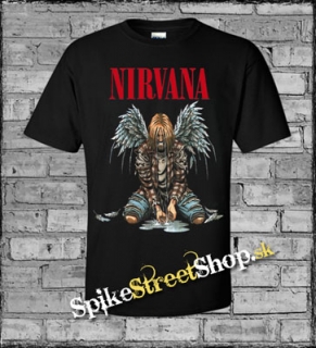 KURT COBAIN - Angel - čierne detské tričko