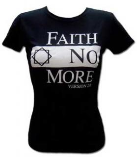 FAITH NO MORE - Classic Logo - čierne dámske tričko (Skinny Fit)