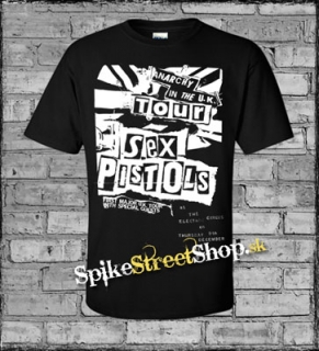 SEX PISTOLS - Anarchy in The UK Tour - čierne detské tričko