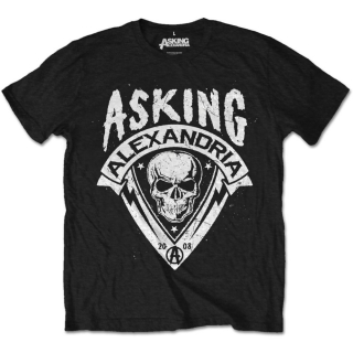 ASKING ALEXANDRIA - Skull Shield - čierne pánske tričko