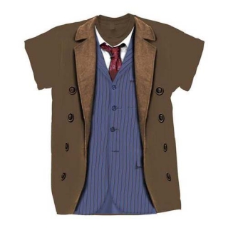 DOCTOR WHO - 10th Doctor Costume - pánske tričko