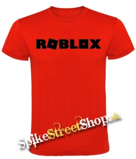 ROBLOX - Logo Symbol Black - červené detské tričko